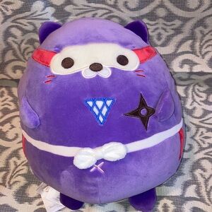 Mochipuni Purplr Ninja Cat Plush Toy